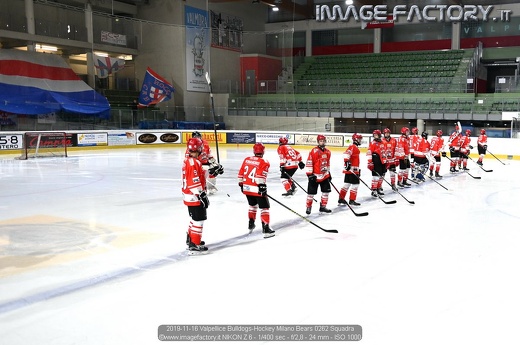 2019-11-16 Valpellice Bulldogs-Hockey Milano Bears 0262 Squadra